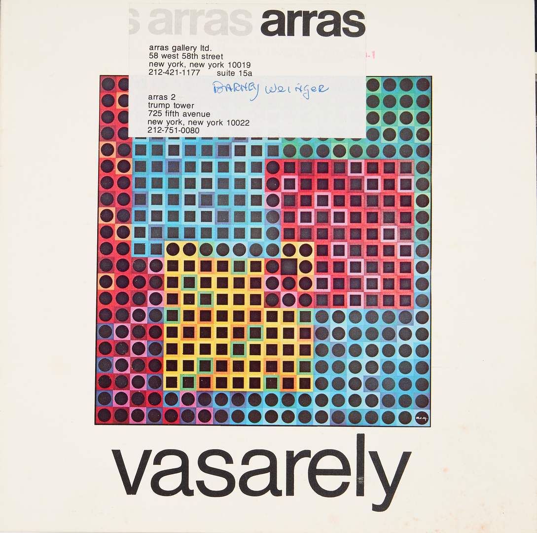 Lot 562: Victor Vasarely Modern Op Art, Vasarely Planetary Folklore Participations No. 1, 1095/3000
