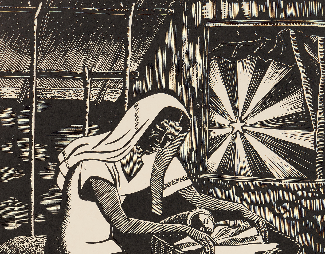 Lot 570: 3 Albert Huie Religious Jamaican Woodblock Prints