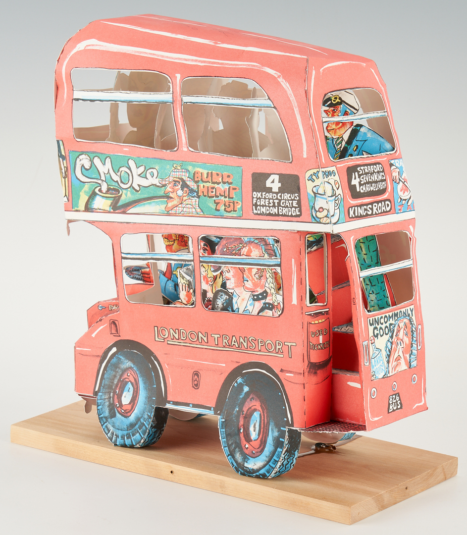 Lot 573: Red Grooms, London Bus