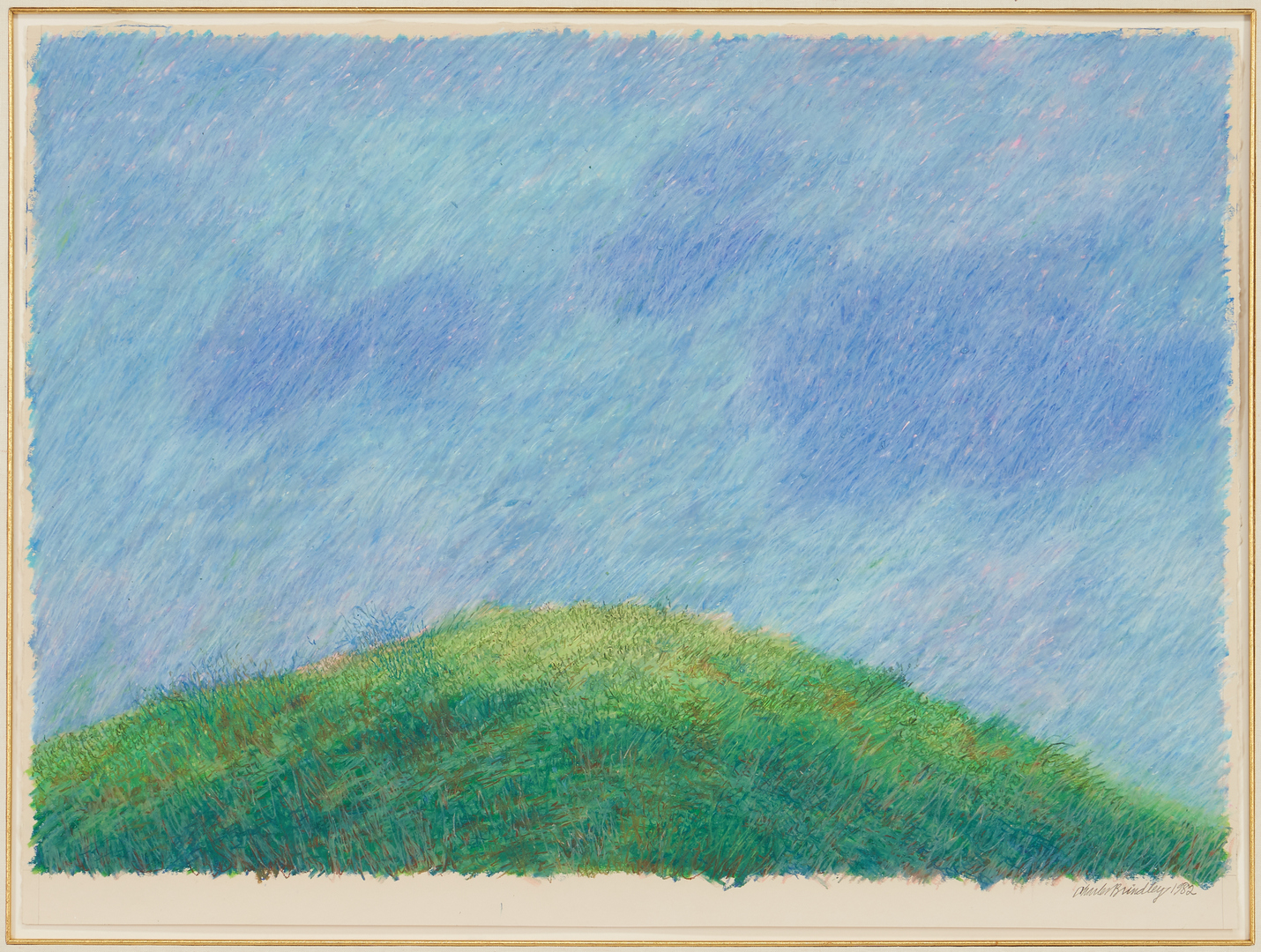 Lot 576: Charles Brindley Oil on Paper, Mound Study