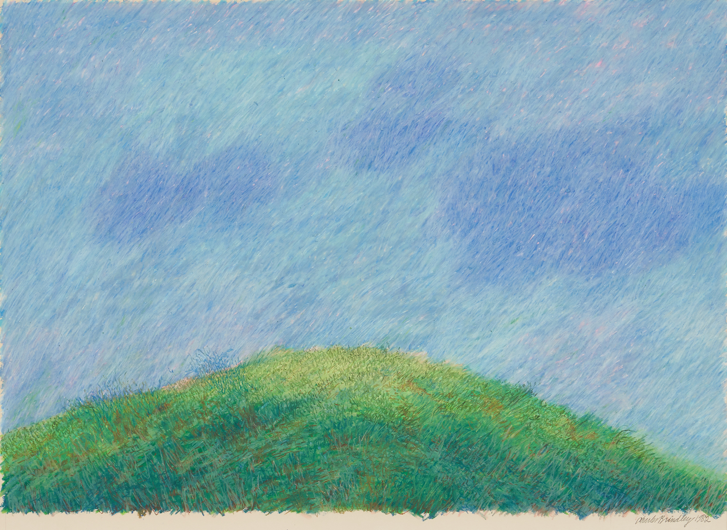 Lot 576: Charles Brindley Oil on Paper, Mound Study