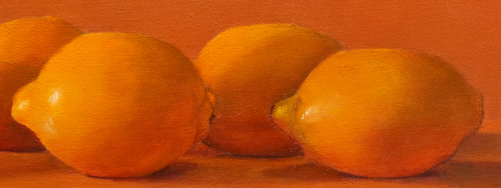 Lot 577: Ray Kleinlein, Oil on Canvas Still Life, Lemons