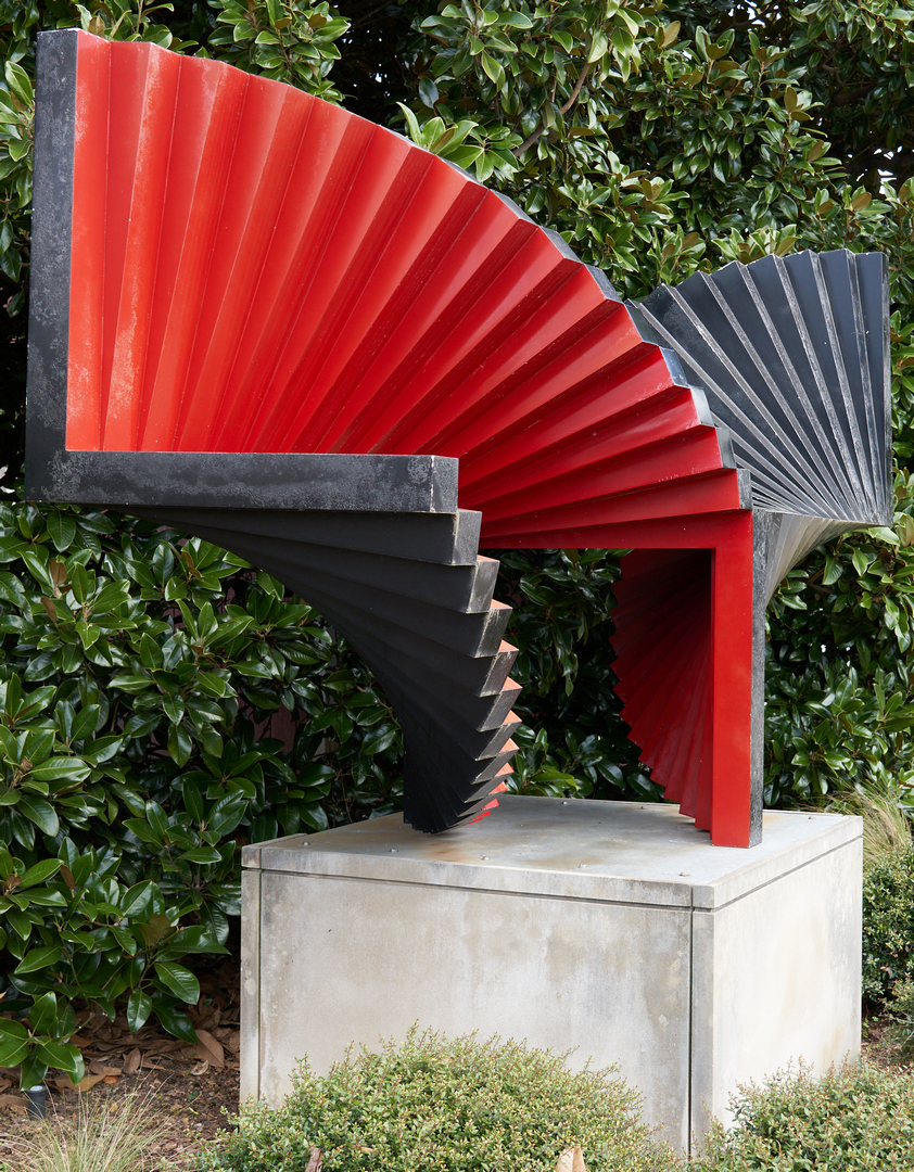 Lot 586: George Sugarman Sculpture, Red And Black Spiral, 1975