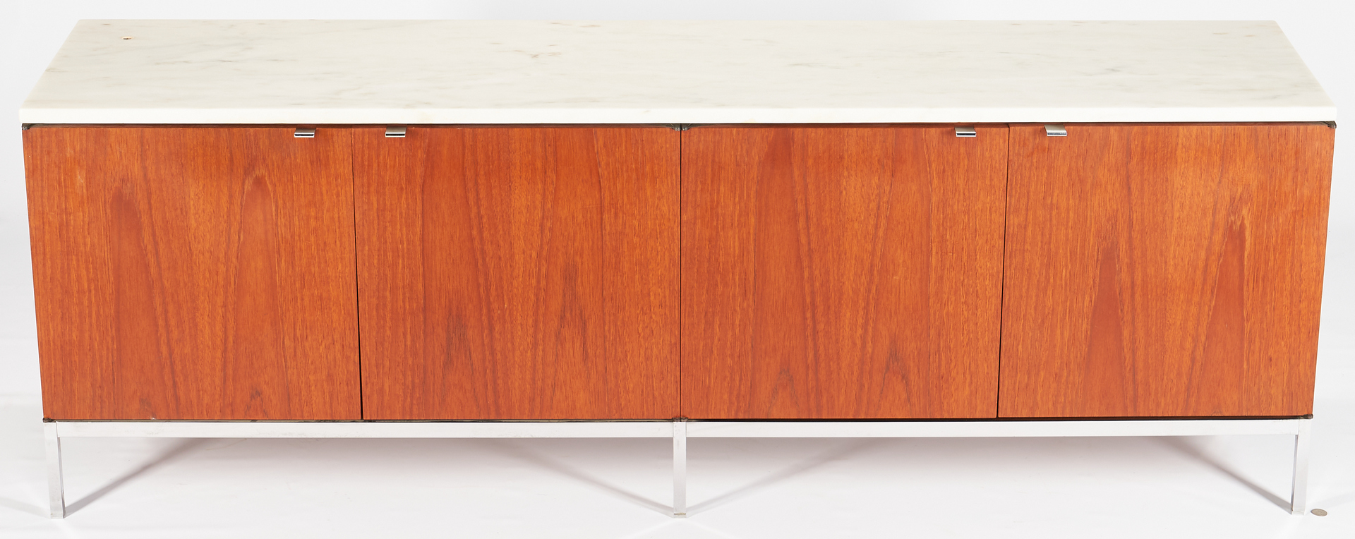 Lot 603: 1960's Mid-Century Florence Knoll Credenza w/ Marble Top