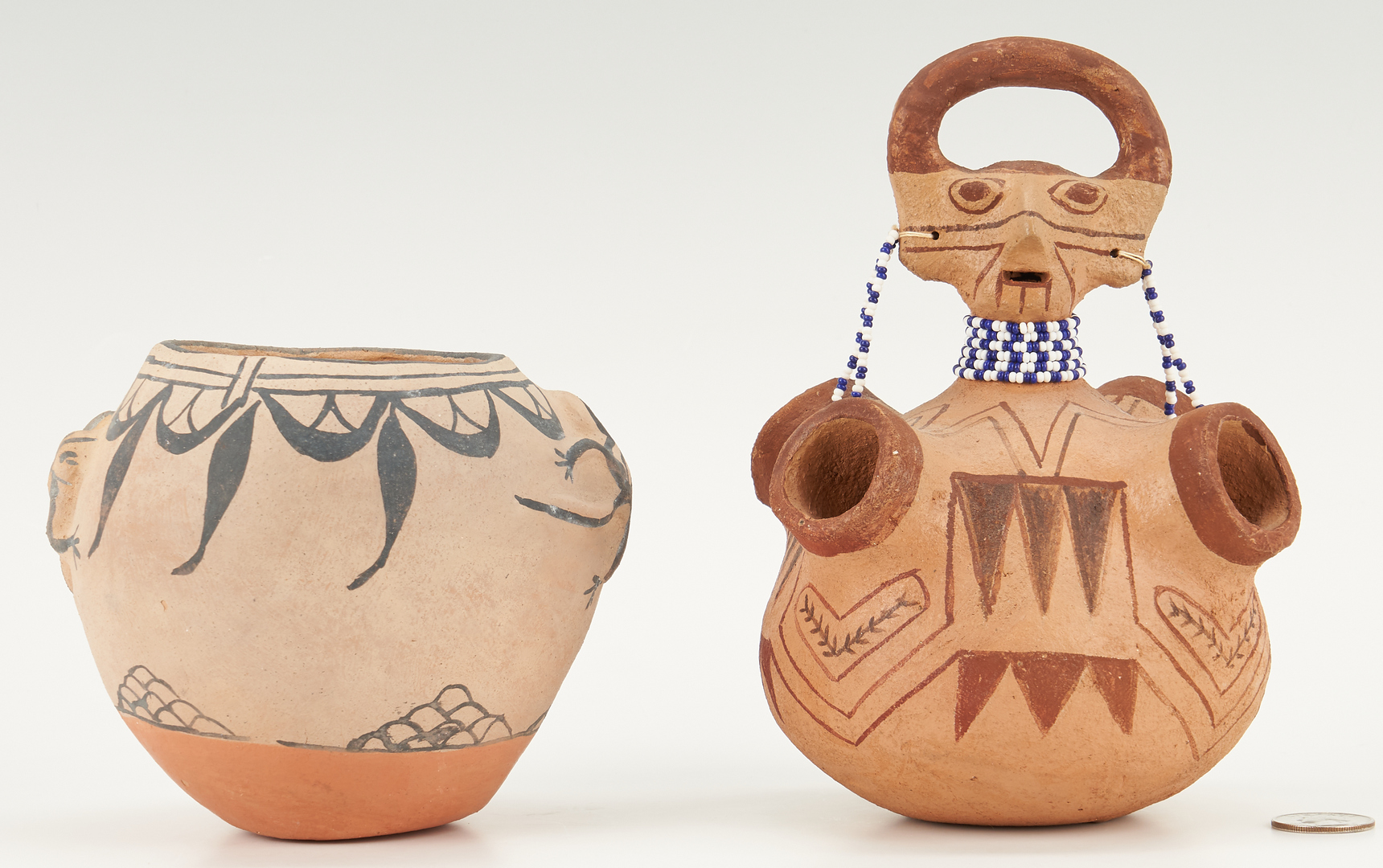 Lot 669: 2 Southwest Native American Pottery Pieces, Gates & Romero