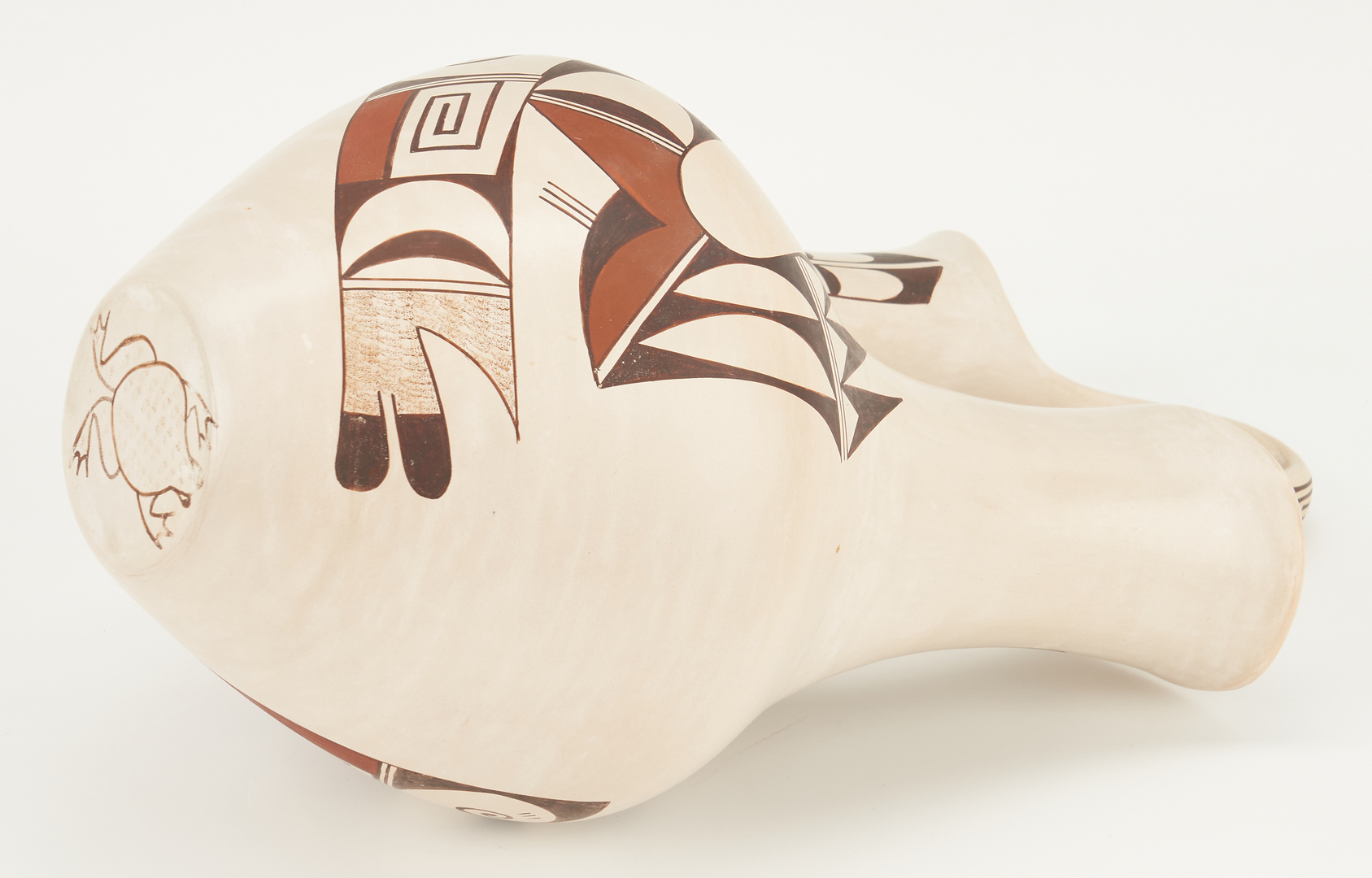 Lot 676: 2 Native American Pottery Items, incl. Navasie & Gutierrez