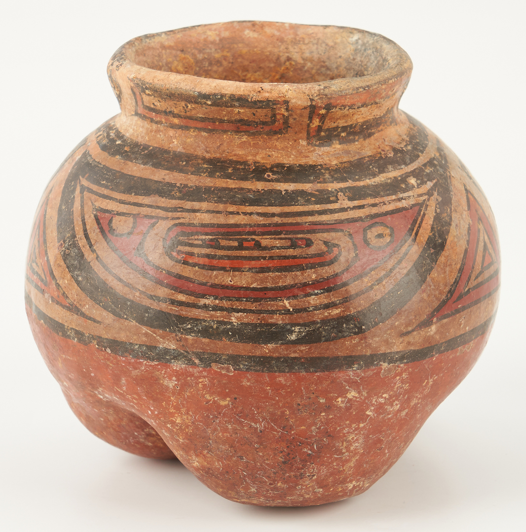 Lot 691: Pre-Columbian Panamanian Cocle Small Tripod Jar