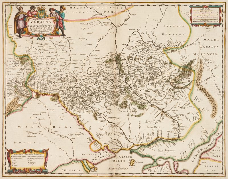 Lot 708: Map of Ukraine, M. Pitt, ca. 1685