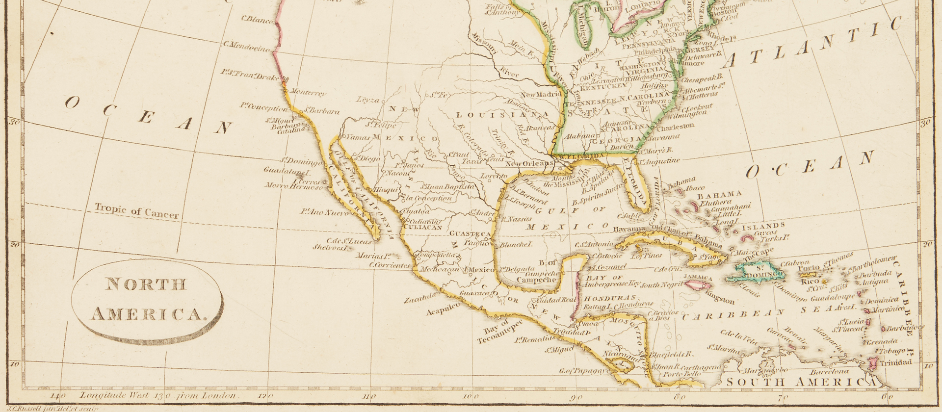 Lot 710: Group of 4 Maps, incl. North America & Mexico