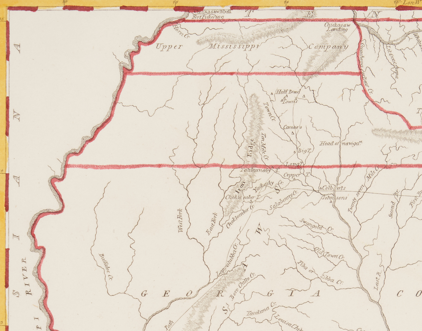 Lot 712: Mississippi Territory Map, S. Lewis, 1812