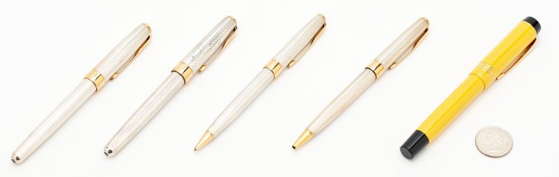 Lot 71: 5 Parker Pens & Pencil, incl. Mandarin Yellow