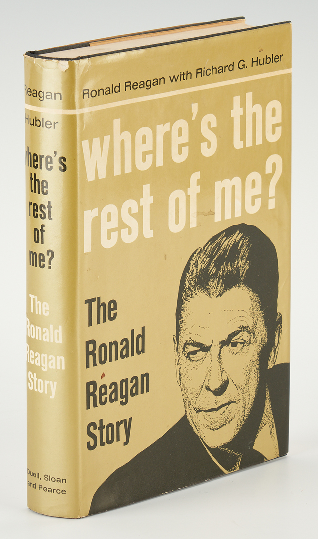 Lot 736: 3 Ronald Reagan Items, incl. Signed Book