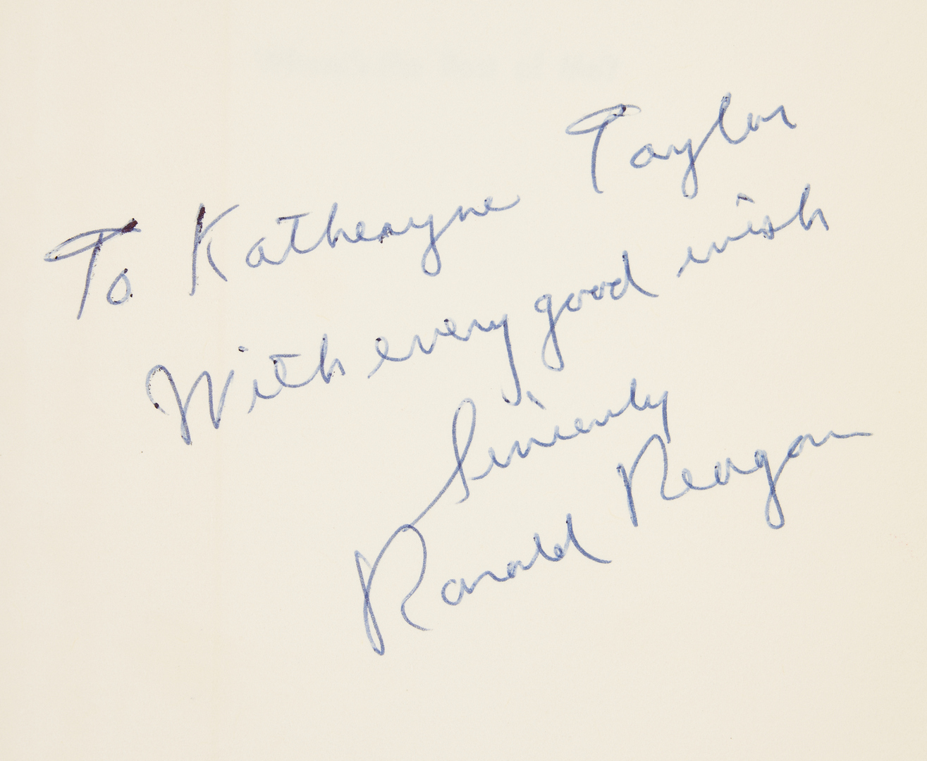 Lot 736: 3 Ronald Reagan Items, incl. Signed Book