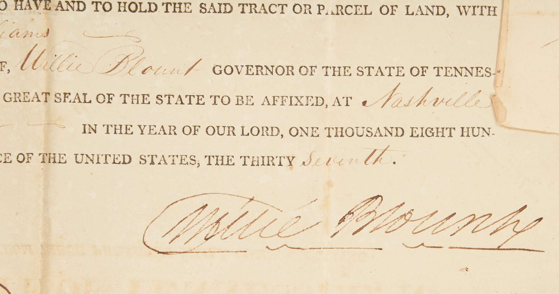 Lot 743: Large Davis Family & Devon Farm Archive, incl. James K. Polk Signed
