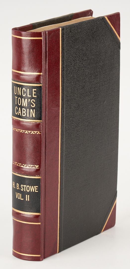 Lot 749: 3 African-American Related Books, incl. Uncle Tom's Cabin, 1st Ed.