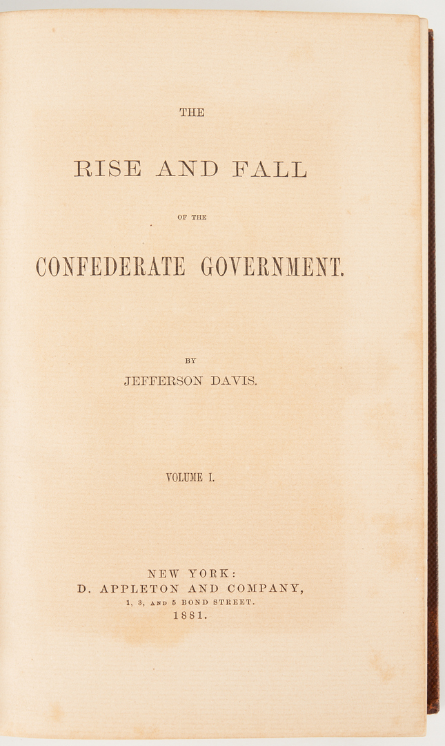 Lot 751: 9 Books Related to Civil War/Post Civil War era America