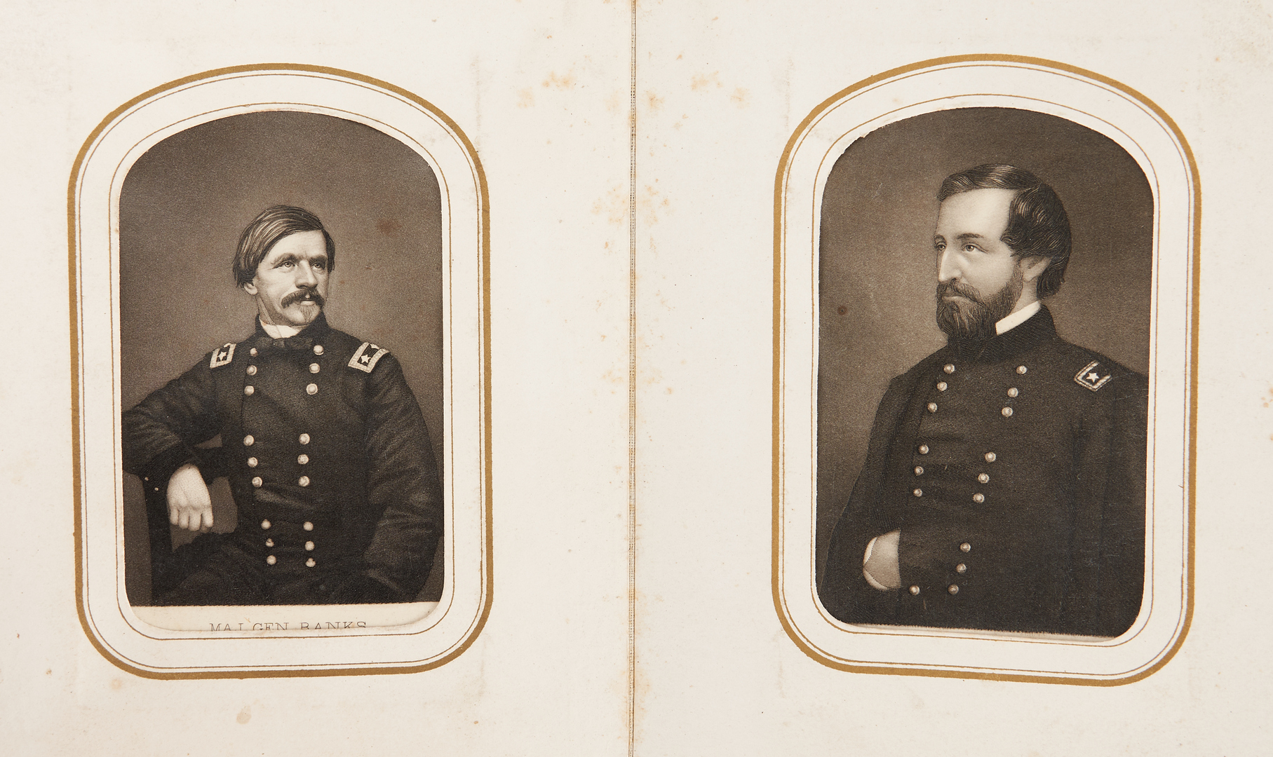 Lot 752: Civil War CDV Album, incl. Presidents, Union & Confederate Leaders