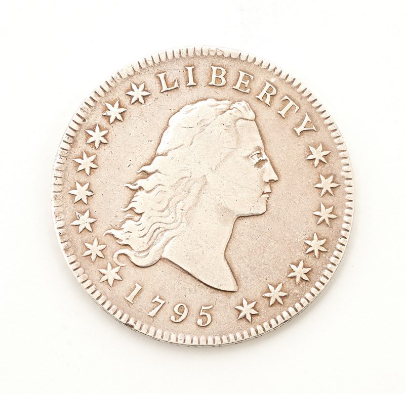 Lot 834: 1795 US Flowing Hair Silver Dollar