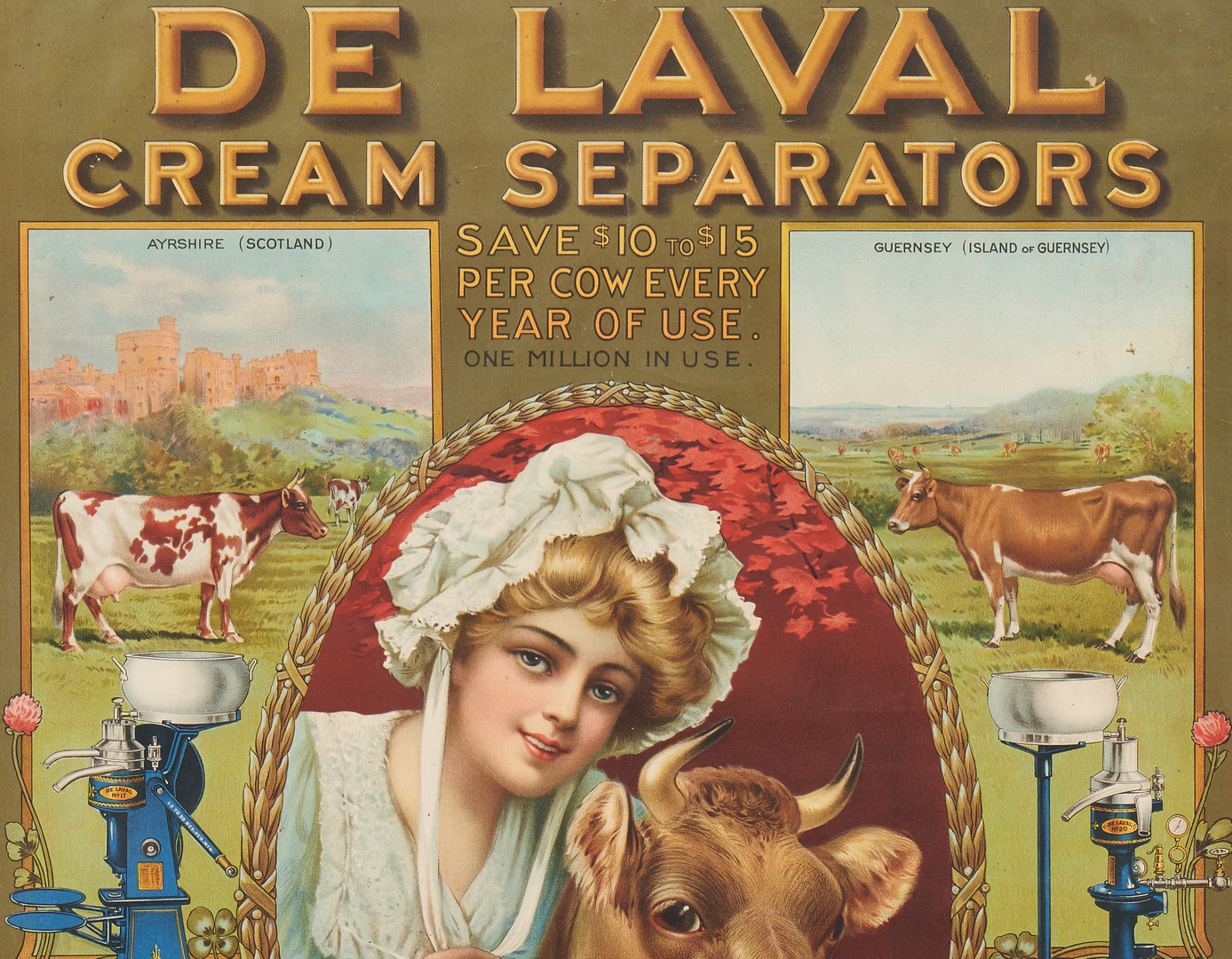 Lot 847: De Laval Cream Separator Advertising Sign