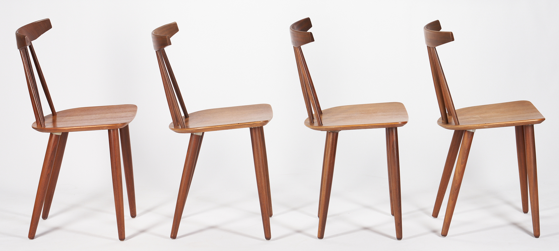 Lot 857: 8 Danish Modern Teak Chairs by Frem Rojle