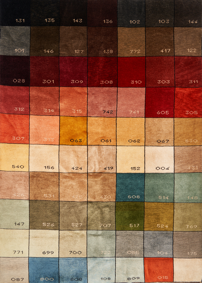 Lot 865: Pantone Color Chart Rug