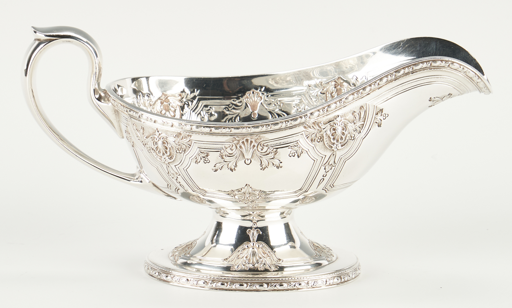 Lot 912: Grouping of 15 Sterling Silver Items, incl. Navarre Gravy Boat