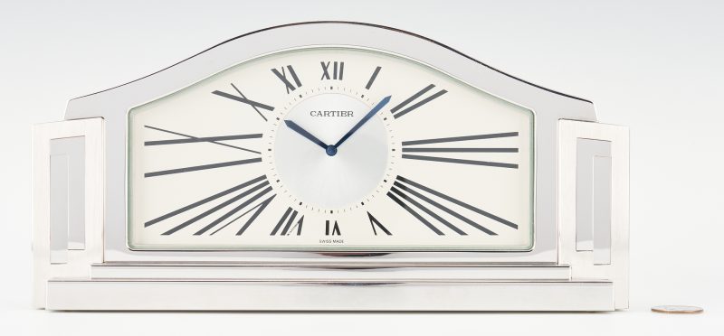 Lot 932: Cartier Art Deco Style Desk Clock