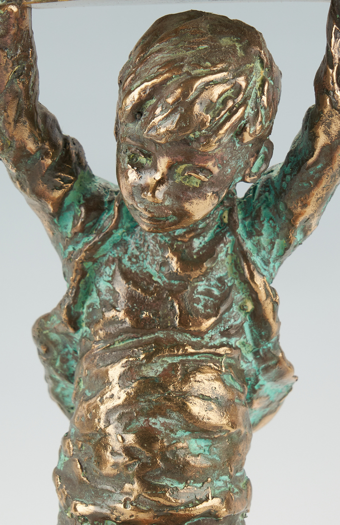 Lot 978: 3 Curtis Jere Bronze Sculptures Depicting Children