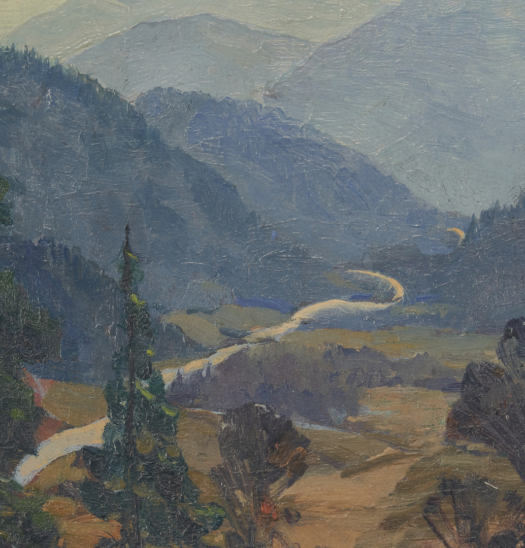 Lot 986: Louis E. Jones O/B Landscape Painting, Great Smoky Mountains