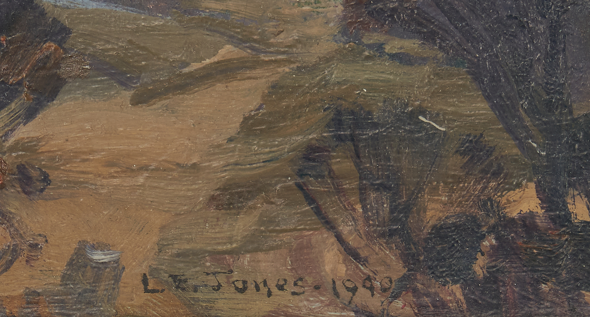 Lot 986: Louis E. Jones O/B Landscape Painting, Great Smoky Mountains
