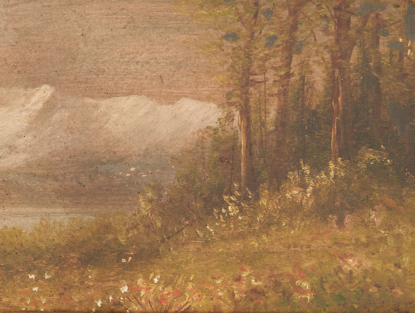 Lot 992: 2 Washington Girard paintings, Winter Landscape and Mountain in Spring