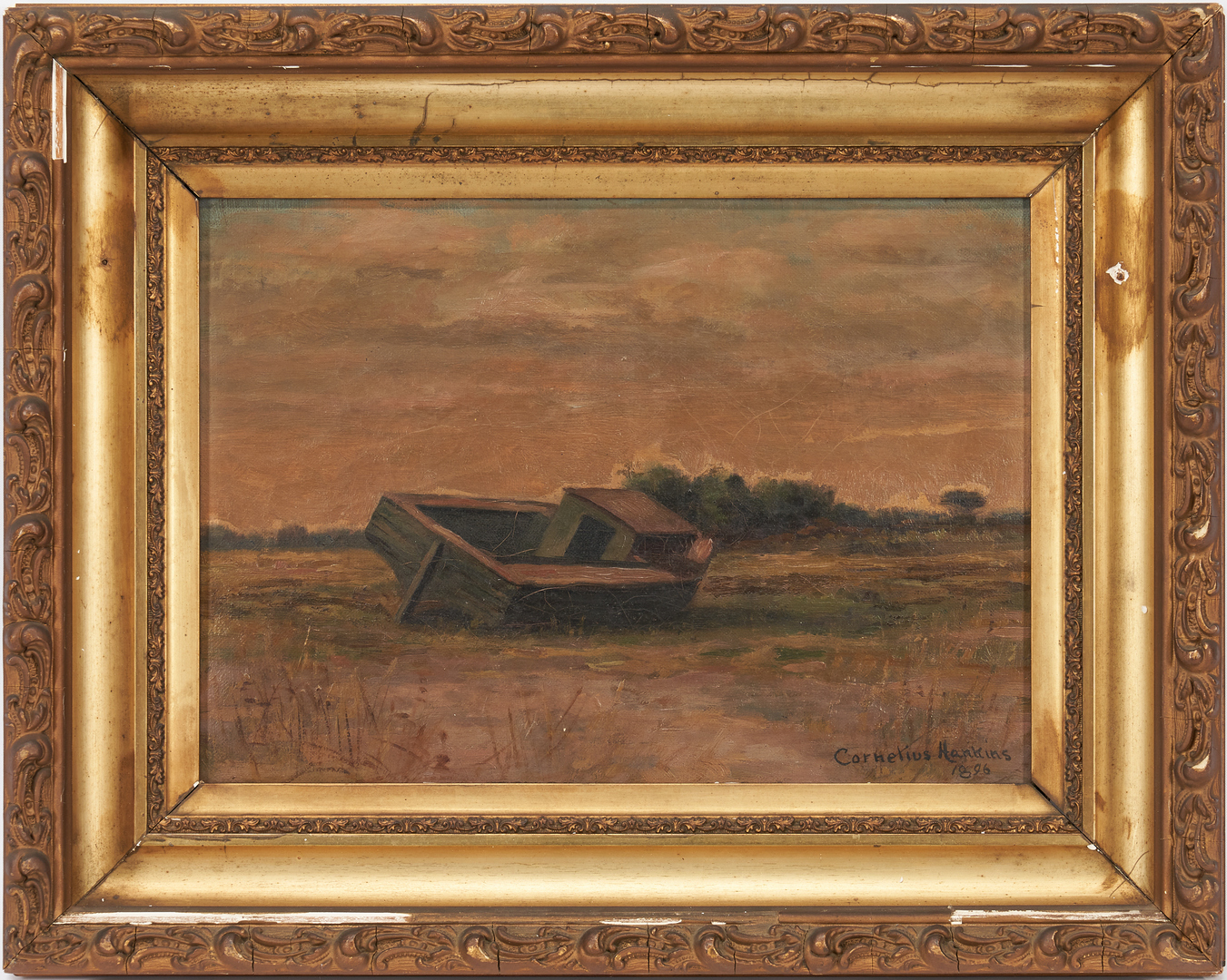Lot 994: Cornelius Hankins O/C Beached Fishing Boat, 1896