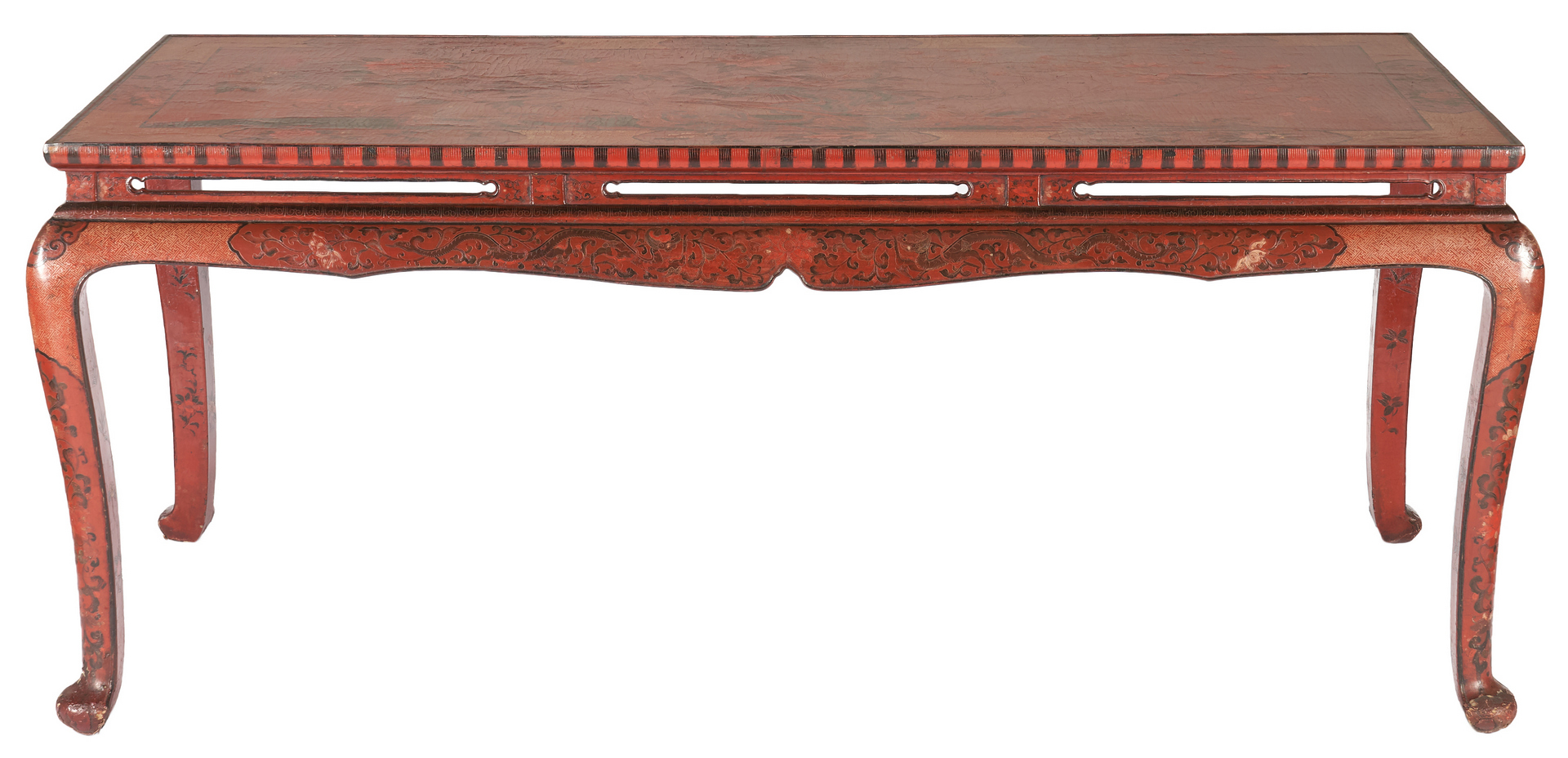 Lot 12: Large Chinese Lacquer Table
