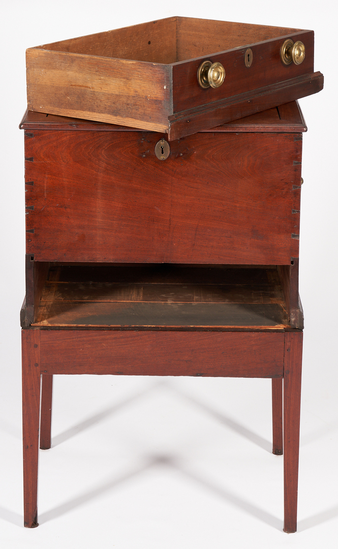 Lot 164: English Cellarette on Stand