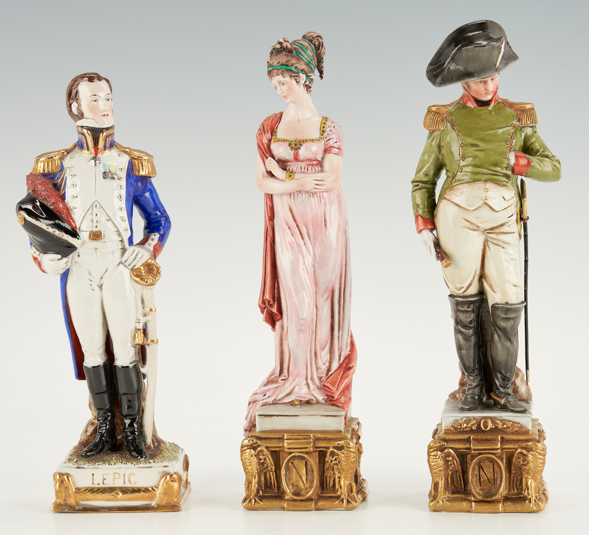 Lot 179: Collection of 6 Napoleonic Figures, incl. Capodimonte & Sitzendorf