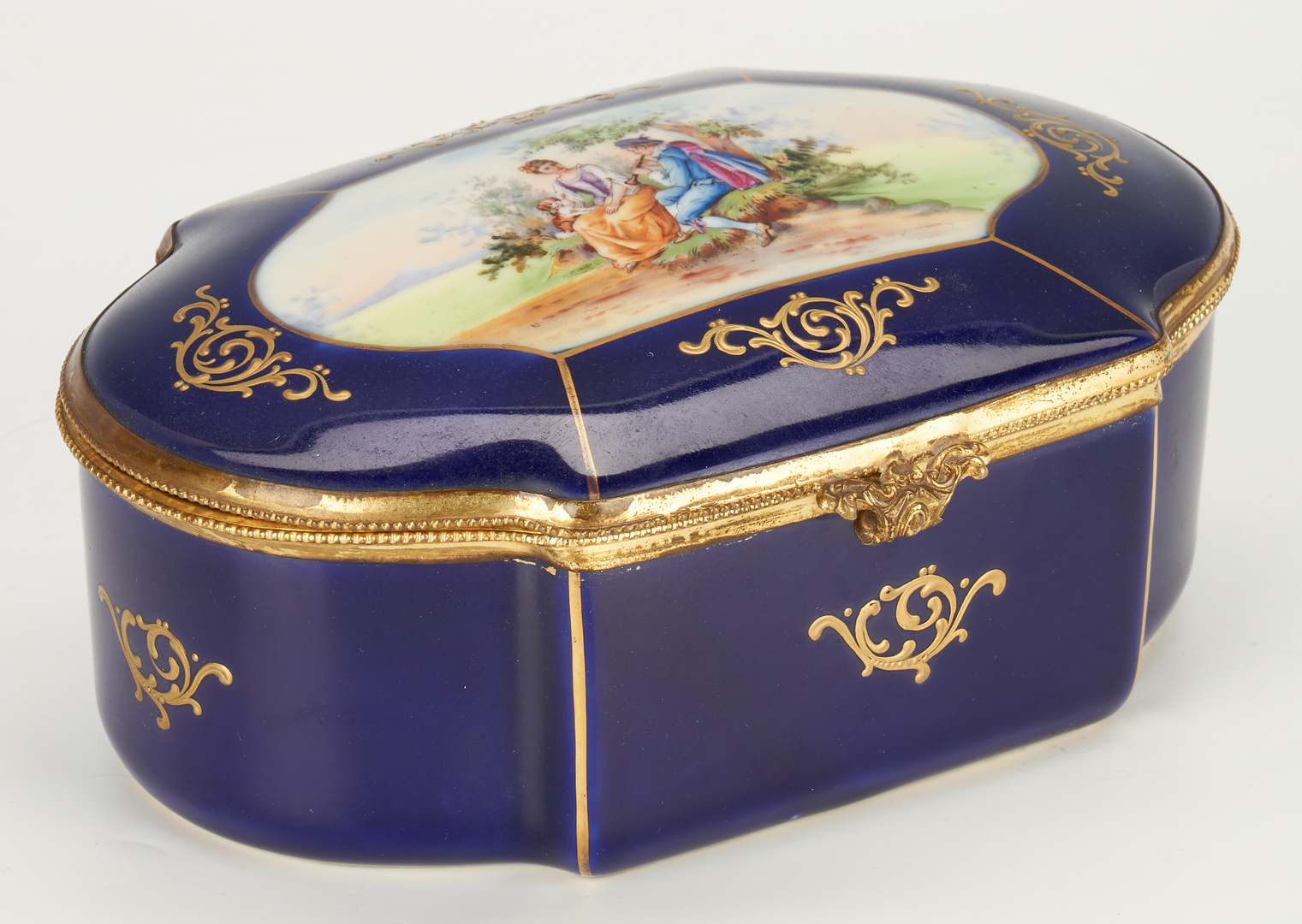Lot 182: 6 European Porcelain Items, incl. Jean Gille Bisque