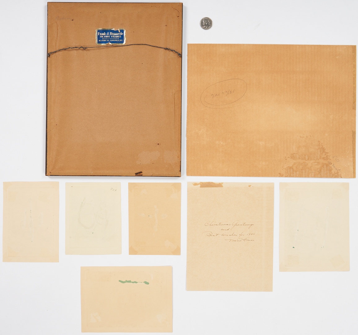 Lot 191: 8 East Tennessee Works on Paper, incl. Leon Pescheret