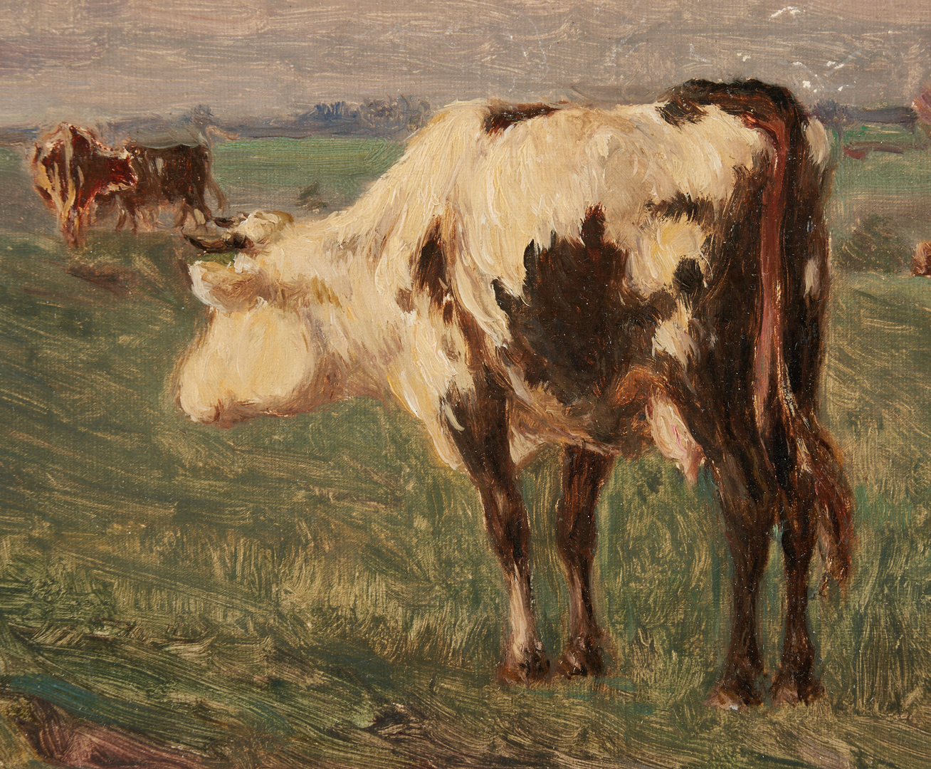 Lot 198: Ernest Whitehead O/C Painting of Cow