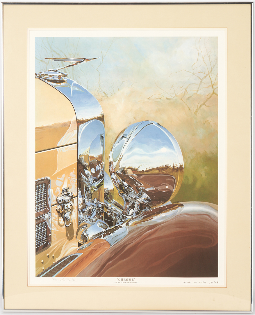 Lot 226: Tom Hale Offset Print, 'Chrome' 1932 Duesenberg