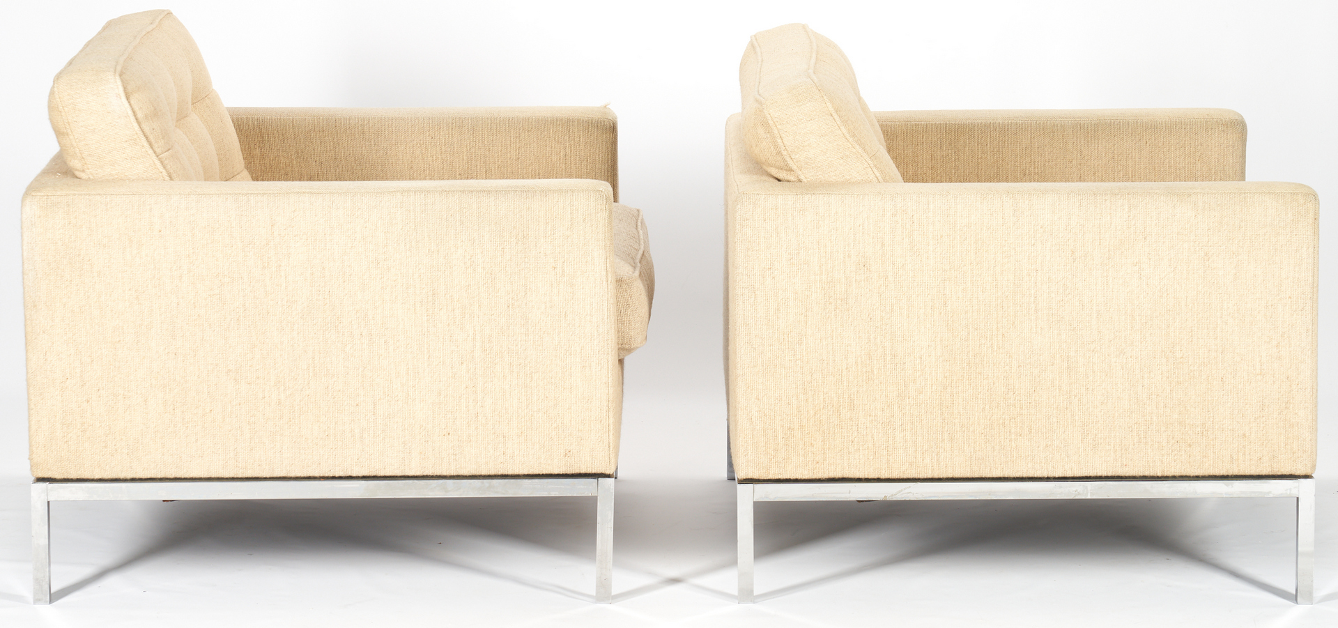 Lot 239: Pr. Mid-Century Florence Knoll Labeled Lounge Chairs