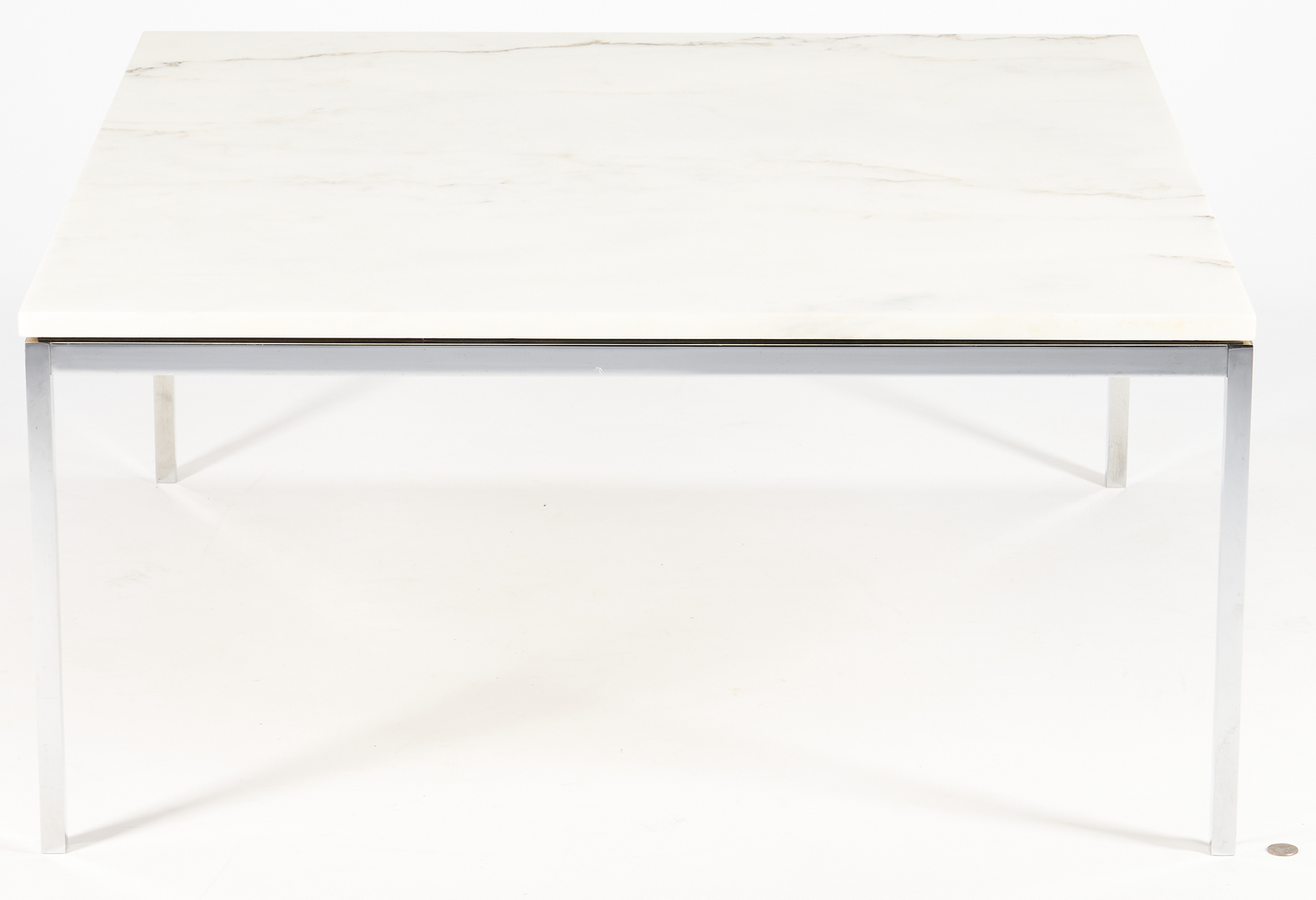 Lot 241: Mid-Century Florence Knoll Marble Top Table