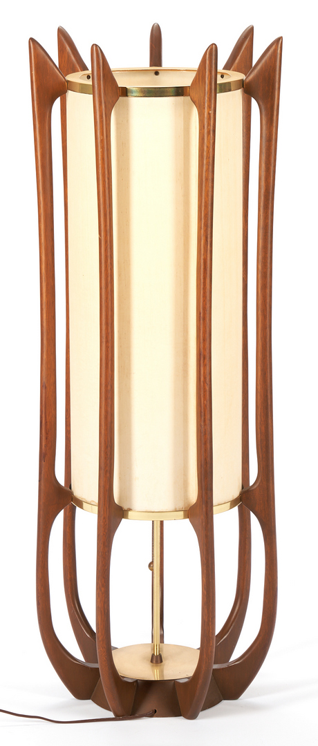 Lot 244: Adrian Pearsall Modeline Wood Lamp