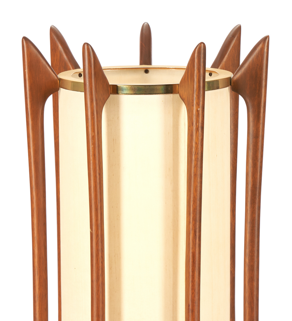 Lot 244: Adrian Pearsall Modeline Wood Lamp
