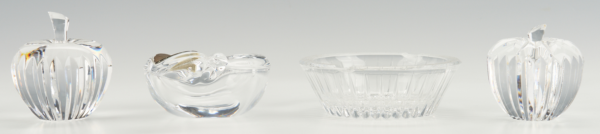 Lot 248: 12 Glass Decorative Items, Incl. Steuben, Lalique, Baccarat, & Waterford