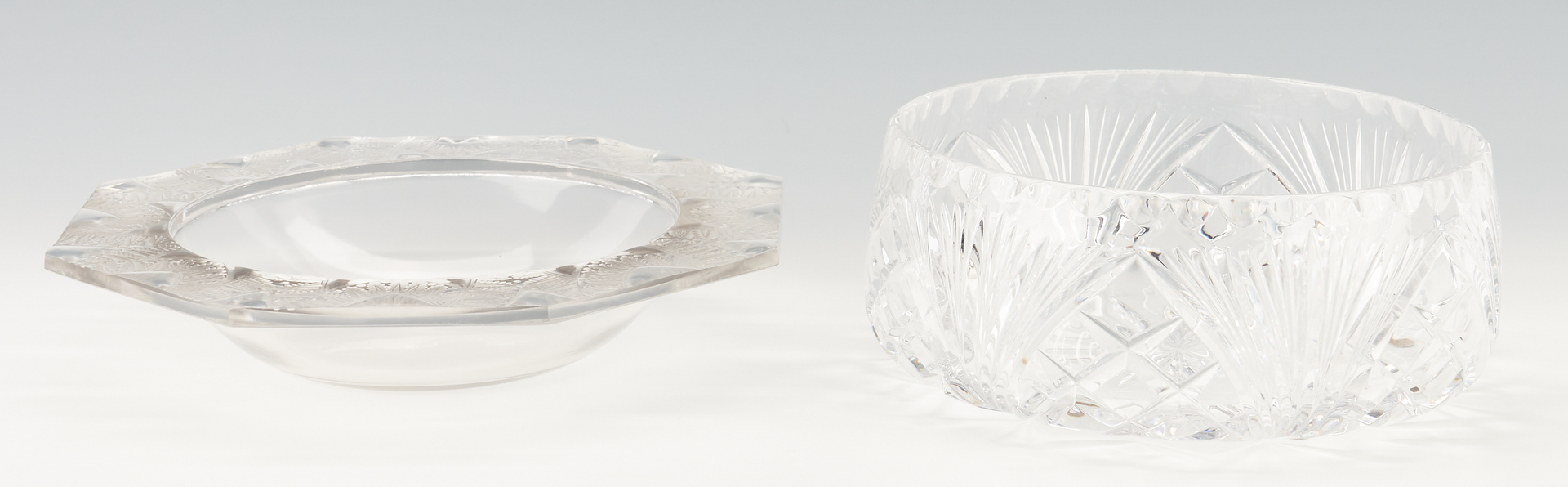 Lot 251: 8 Assorted Crystal Items, incl. Waterford & Lalique