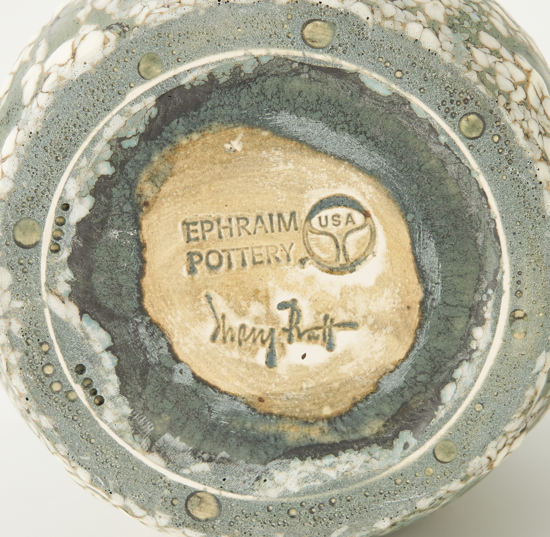 Lot 254: 6 Ephraim Faience Art Pottery Items, Artist Signed