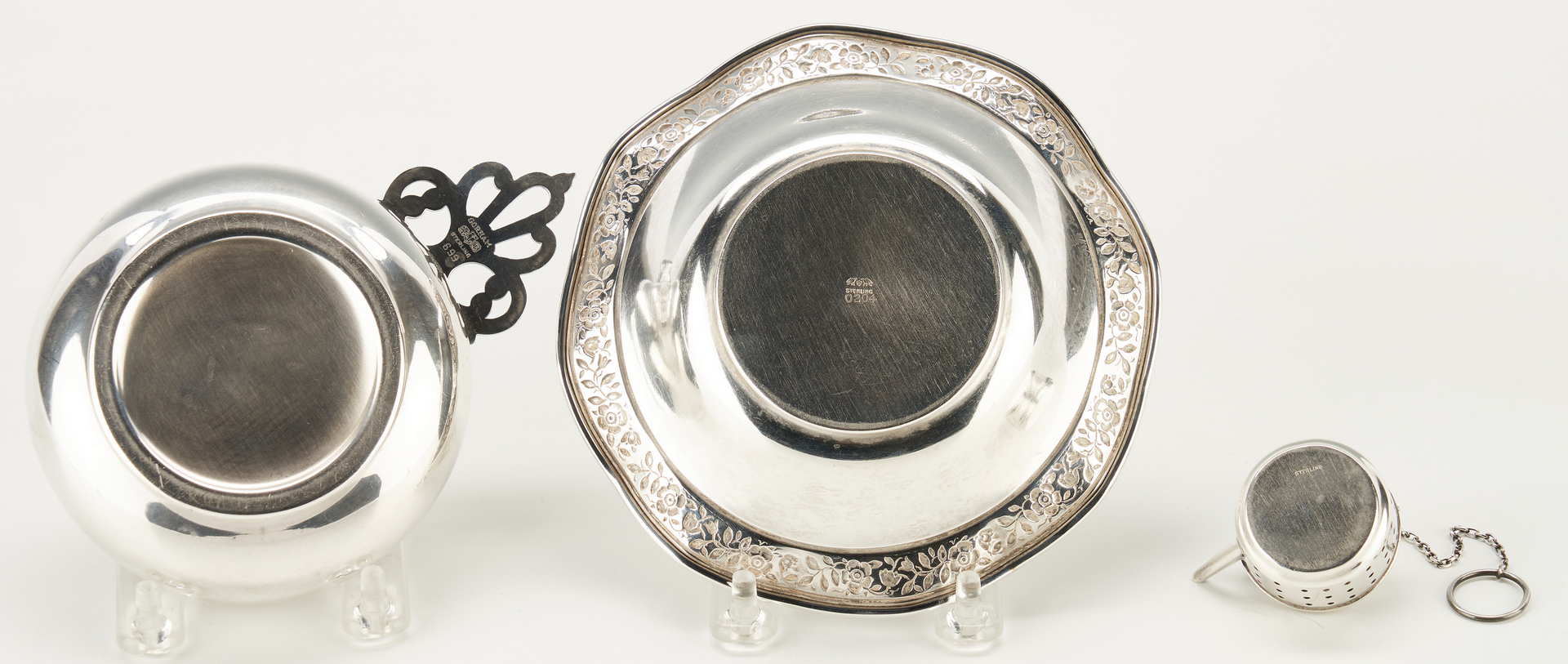 Lot 279: 13 Assorted Sterling Silver Table Items
