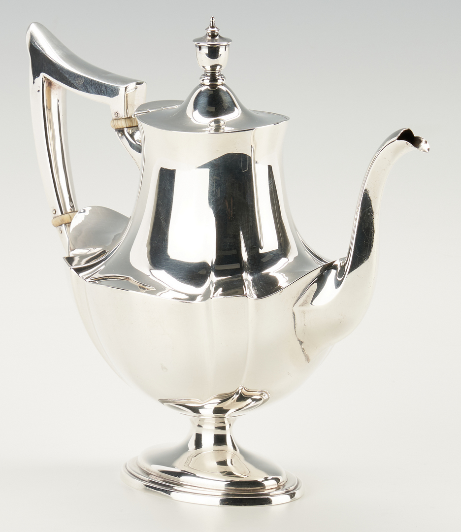 Lot 288: Gorham Sterling Silver Teapot, Plymouth Pattern