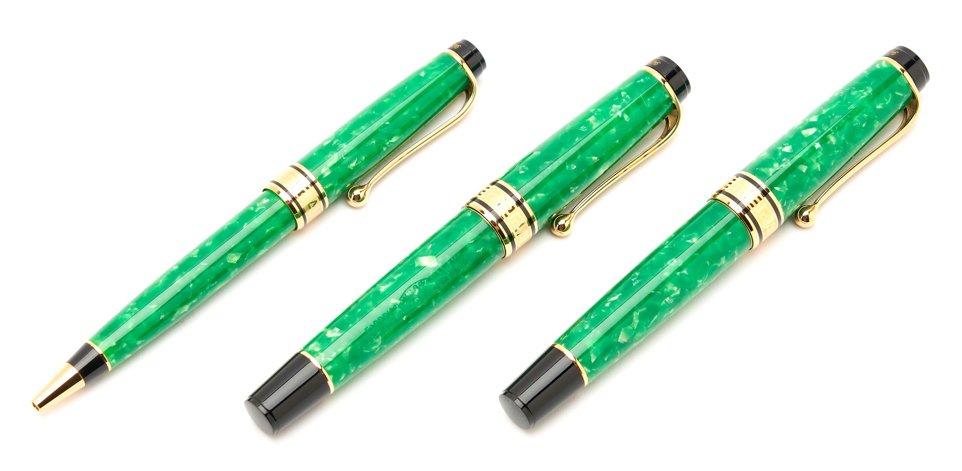 Lot 28: 6 Aurora Writing Instruments, incl. Fountain Pens w/ 18K Nibs
