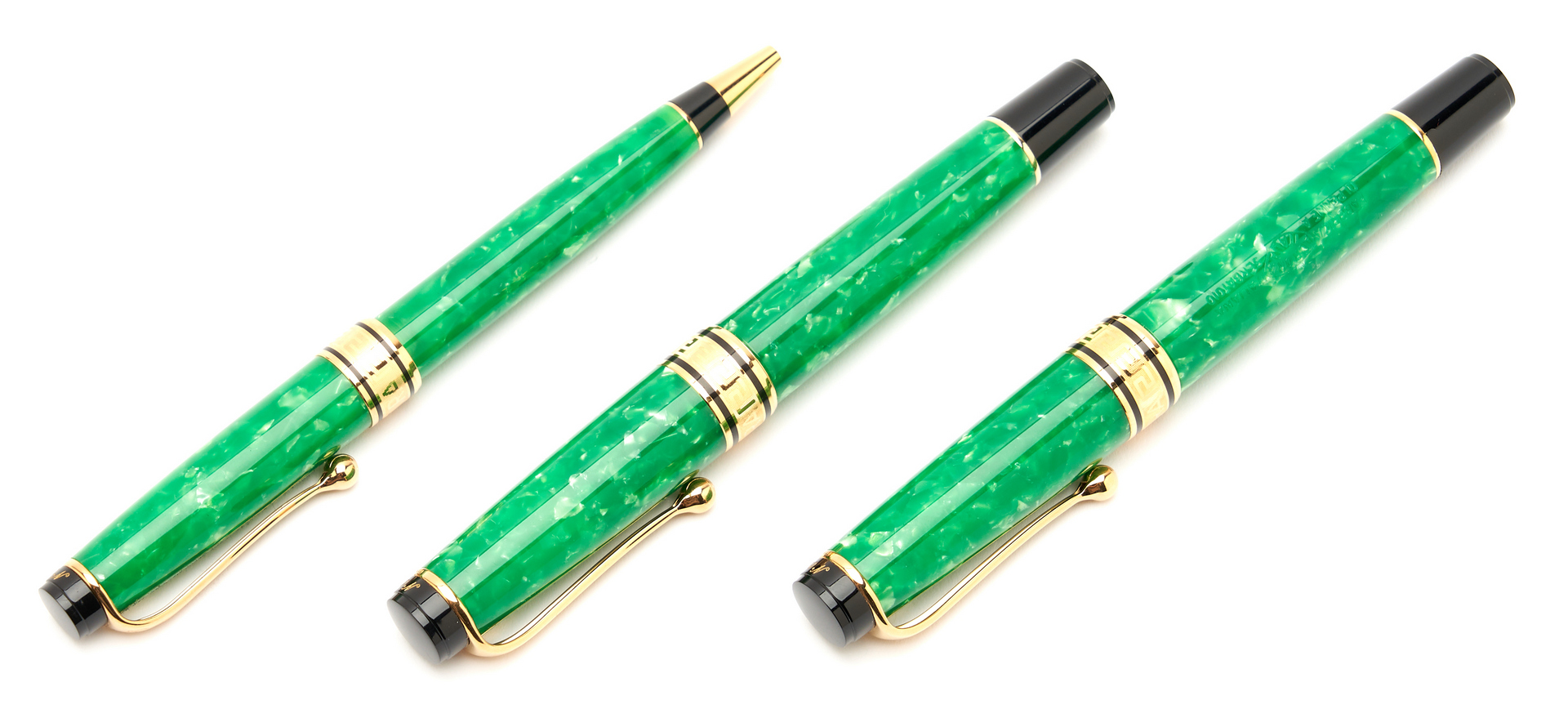 Lot 28: 6 Aurora Writing Instruments, incl. Fountain Pens w/ 18K Nibs